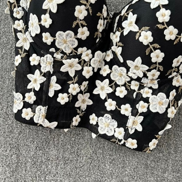 Luxe Daisy Detail Bustier